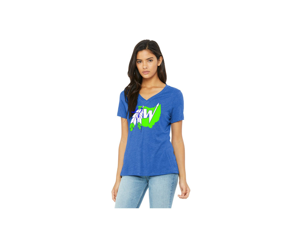 Woments V-Neck T Shirt - Pretty's Bowtique