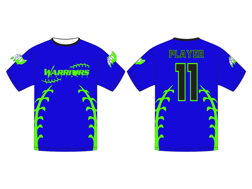 Sublimation Youth thru Adult Warriors T-Shirt (you pick garment color and logo) - Pretty's Bowtique