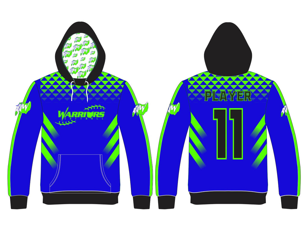 Sublimation Youth thru Adult Warriors Hoodie (you pick garment color and logo) - Pretty's Bowtique