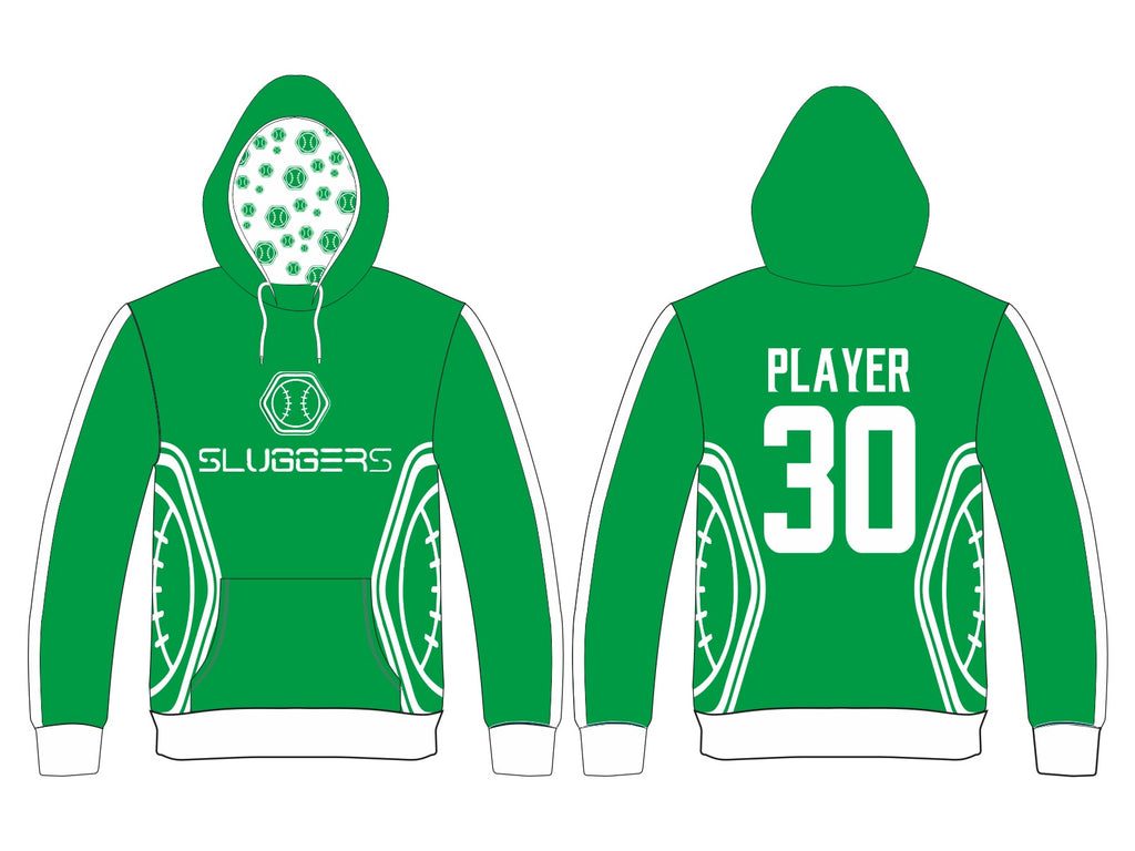 Sublimation Youth thru Adult Sluggers Hoodie (you pick garment color and logo) Design 2 Mo I - Pretty's Bowtique