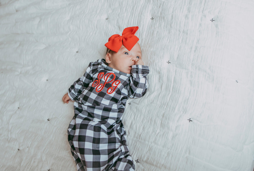 Christmas Outfit for Kids Monogramed in Sizes 0-3 Months to Adult - Pretty's Bowtique