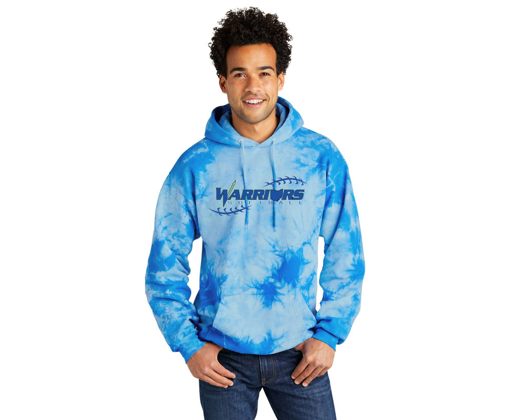 Tie Dye Youth thru Adult Warriors Hoodie (you pick garment color and logo) - Pretty's Bowtique