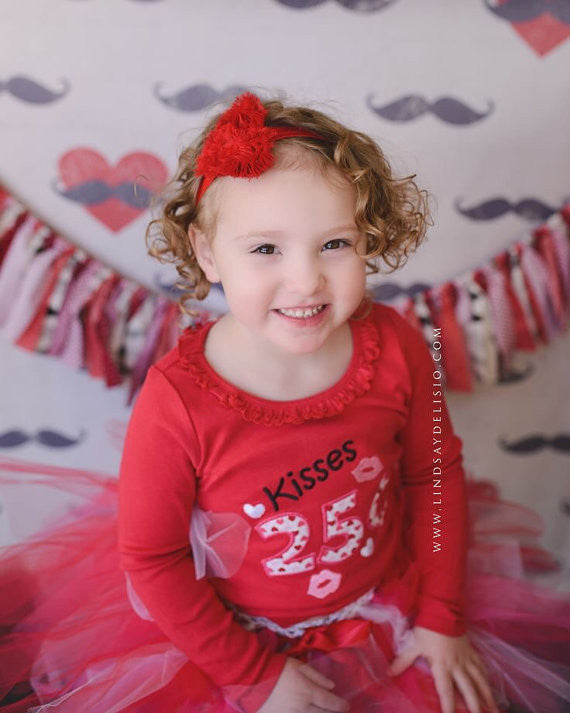 Kisses 25 cents Valentine's Day shirt Valentines Day girls shirt - Pretty's Bowtique