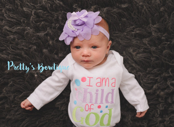 Newborn baby girl coming home outfit --I'm a child of god - Girls shirt-- Girls t shirt -- Christian girls shirt -- - Pretty's Bowtique