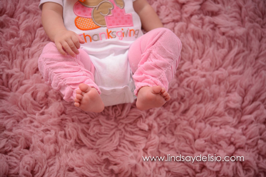 Baby Girl 1st Thanksgiving Outfit – Turkey Embroidered Bodysuit, Headband & Legwarmers Set Personalized with Name - Pretty's Bowtique