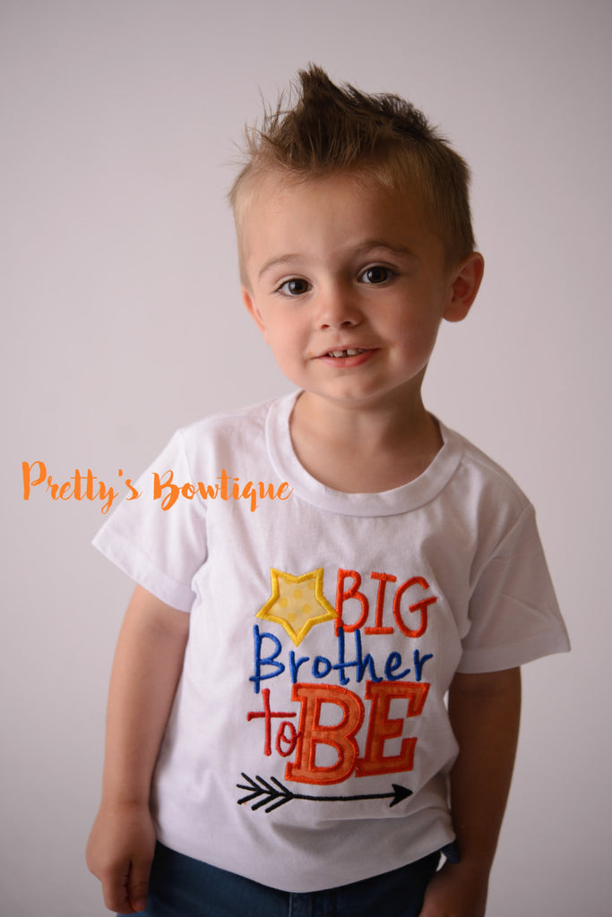 Big Brother to Be Announcement shirt -- Big Brother T shirt-- Big Brother bodysuit -- Big Brother Announcement - Pretty's Bowtique