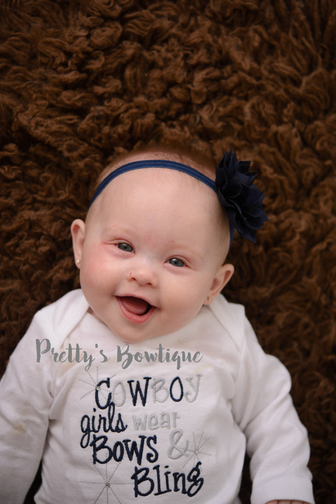 Cowboy girls like bling bodysuit or shirt set--Girls Football outfit-- Cowboys outfit -- - Pretty's Bowtique