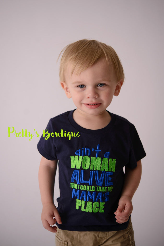 Boys t shirt--Ain't a woman alive that could take my mama's place  bodysuit or shirt boy -- Funny boys shirt-- Momma's Boy-- Mommy's Boy - Pretty's Bowtique