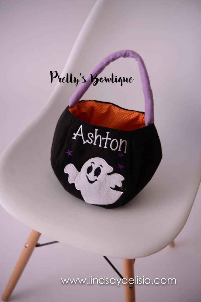 Halloween Bucket Personalized with Name – 4 Styles Available - Pretty's Bowtique