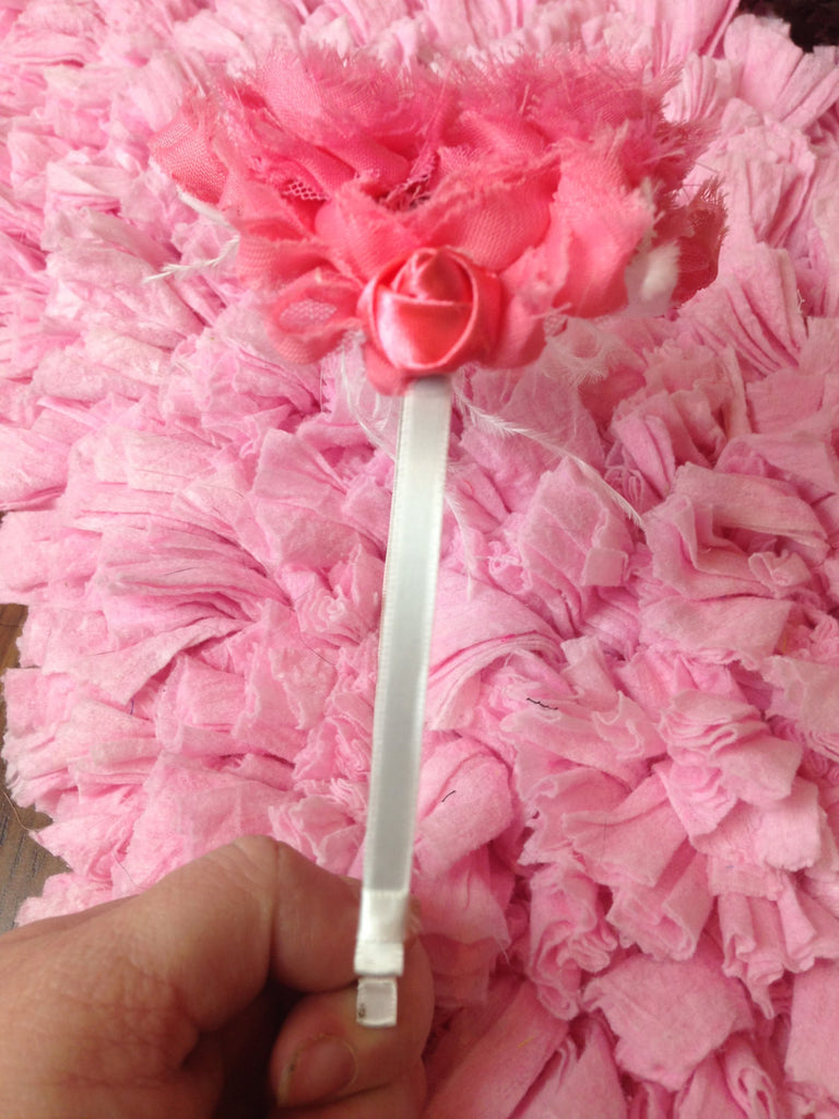 OTT Shabby Rose, Rolled Rose, Tulle Flowers, & Feathers - Pretty's Bowtique