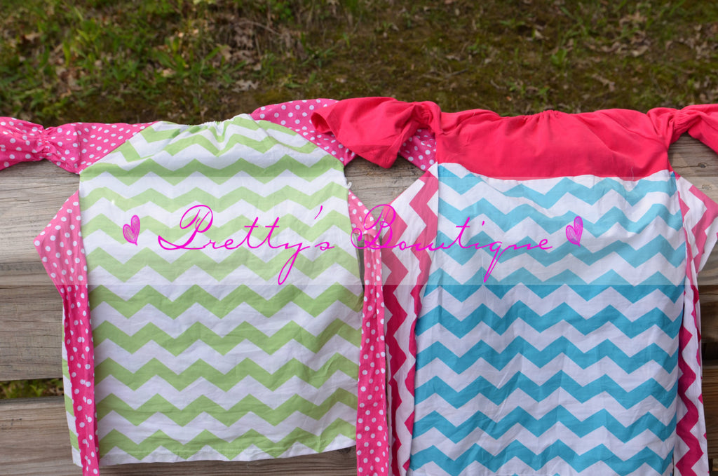 Super CUTE CHEVRON DRESS you pick size and color 12 months thu 9-10 - Pretty's Bowtique
