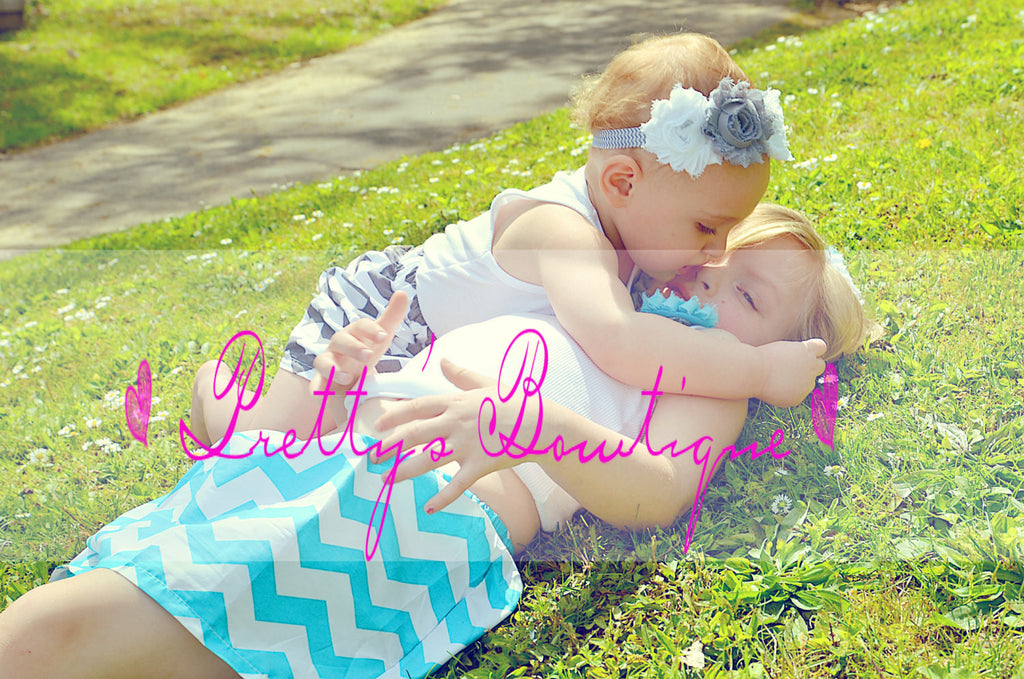 Super CUTE CHEVRON SKIRT you pick size and color 12 months thu 6X in girls come with matching  Shabby headband - Pretty's Bowtique