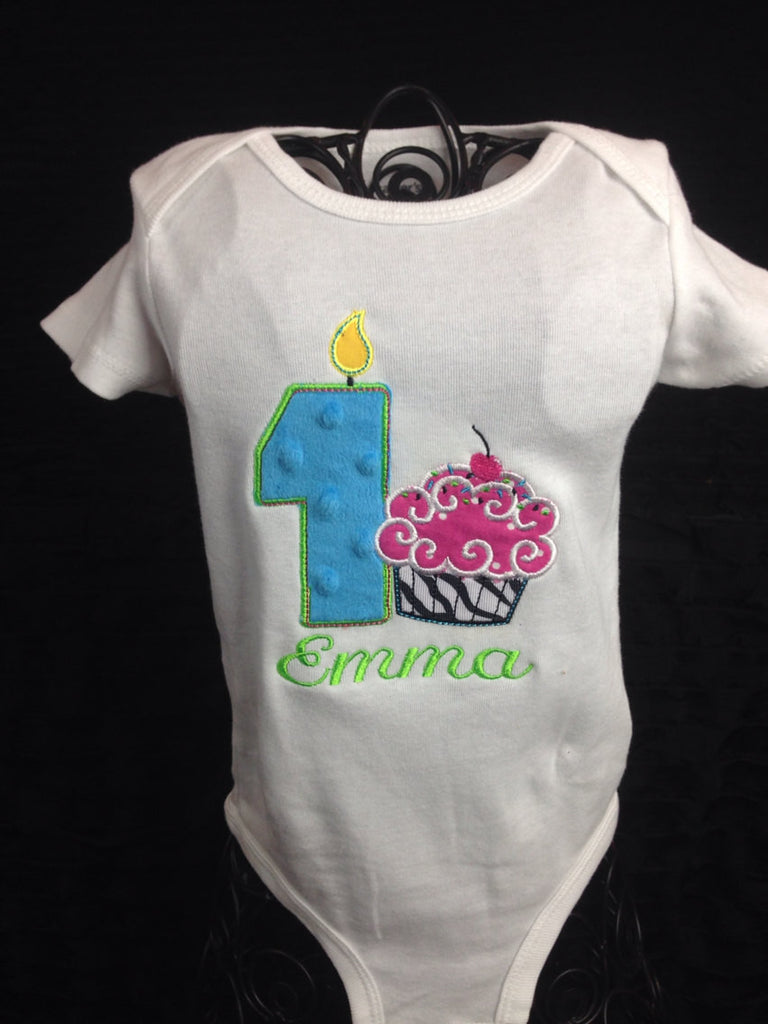 Cupcake  inspired birthday shirt any age. - Pretty's Bowtique