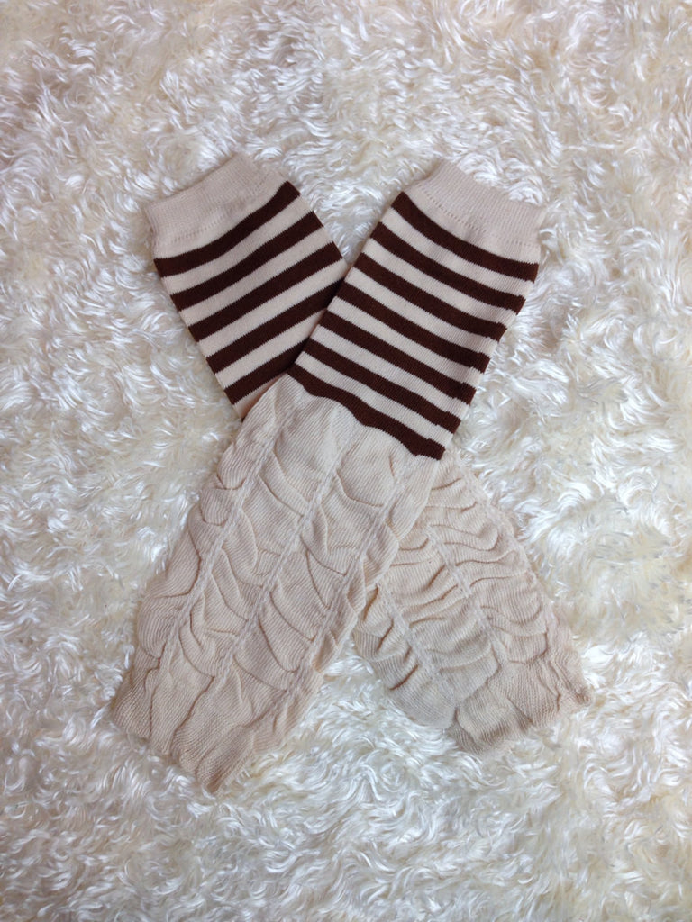 Leg Warmers-Baby leg warmers/Photo Prop stripes and ruffles - Pretty's Bowtique