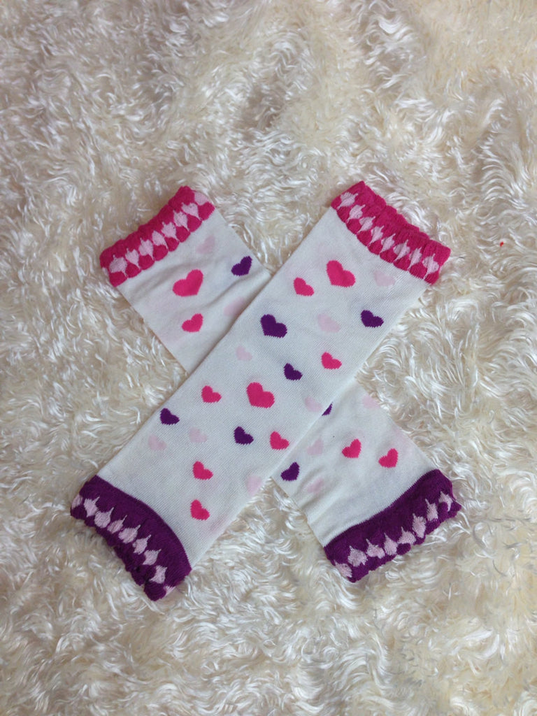 Valentine's Day heart leg  Warmers-Baby leg warmers/Photo Prop Hearts - Pretty's Bowtique