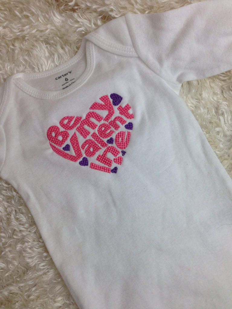BE my VALENTINE shirt or one piece personalize no charge SET with Legwarmers - Pretty's Bowtique