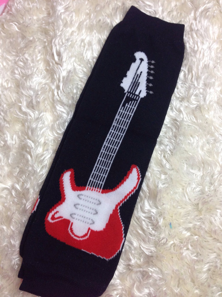 Rock and roll Guitar Leg Warmers-Baby leg warmers/Photo Prop Guitars - Pretty's Bowtique