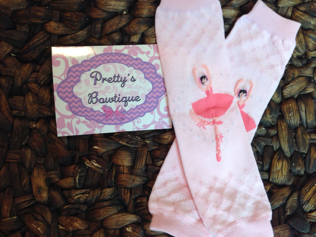 Leg Warmers-Baby leg warmers/Photo Prop Ballerina pink and white dancer - Pretty's Bowtique