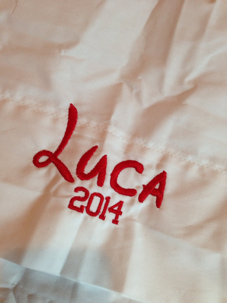 Embroidered Name or Monogram Pillow Case - Pretty's Bowtique