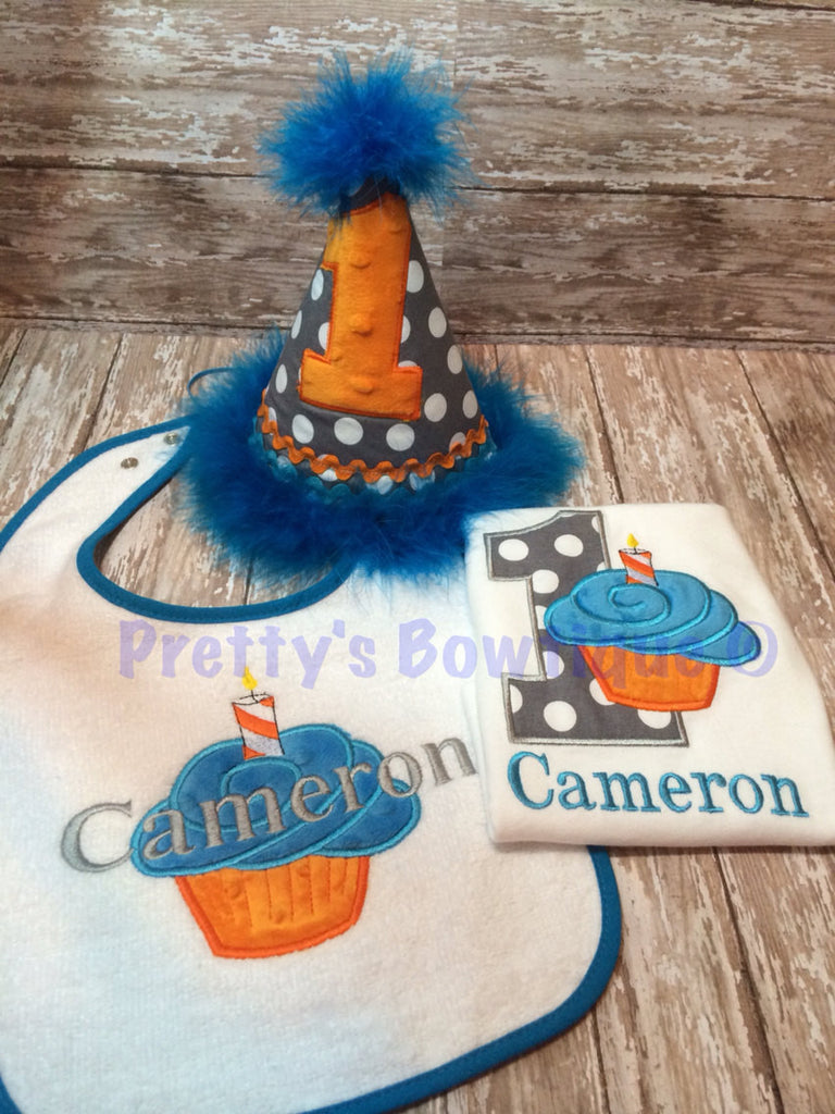 Cupcake Birthday shirt or bodysuit can customize you pick your colors - Pretty's Bowtique