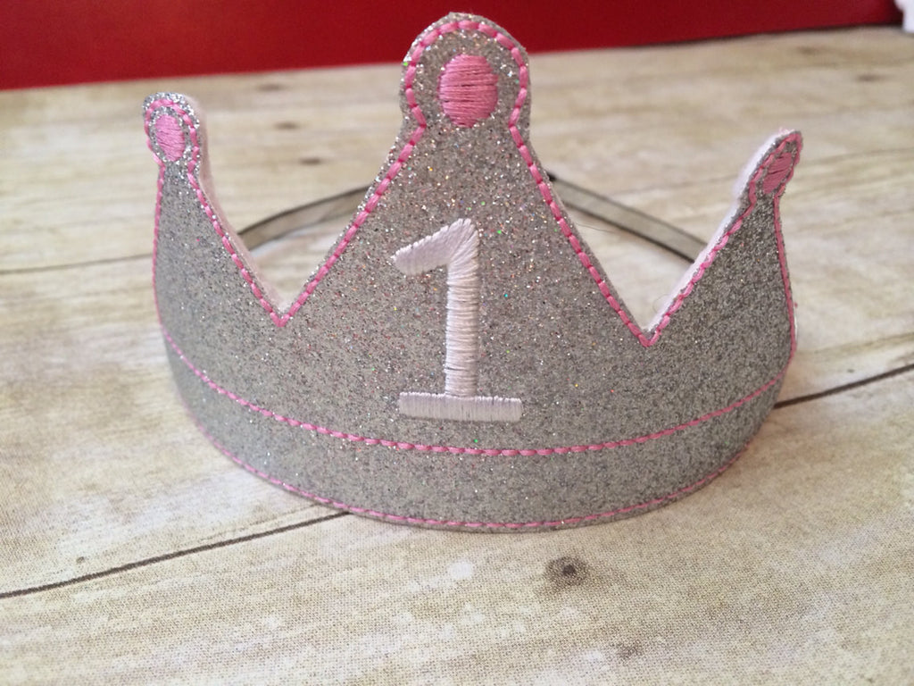 Birthday Crown any age - Pretty's Bowtique