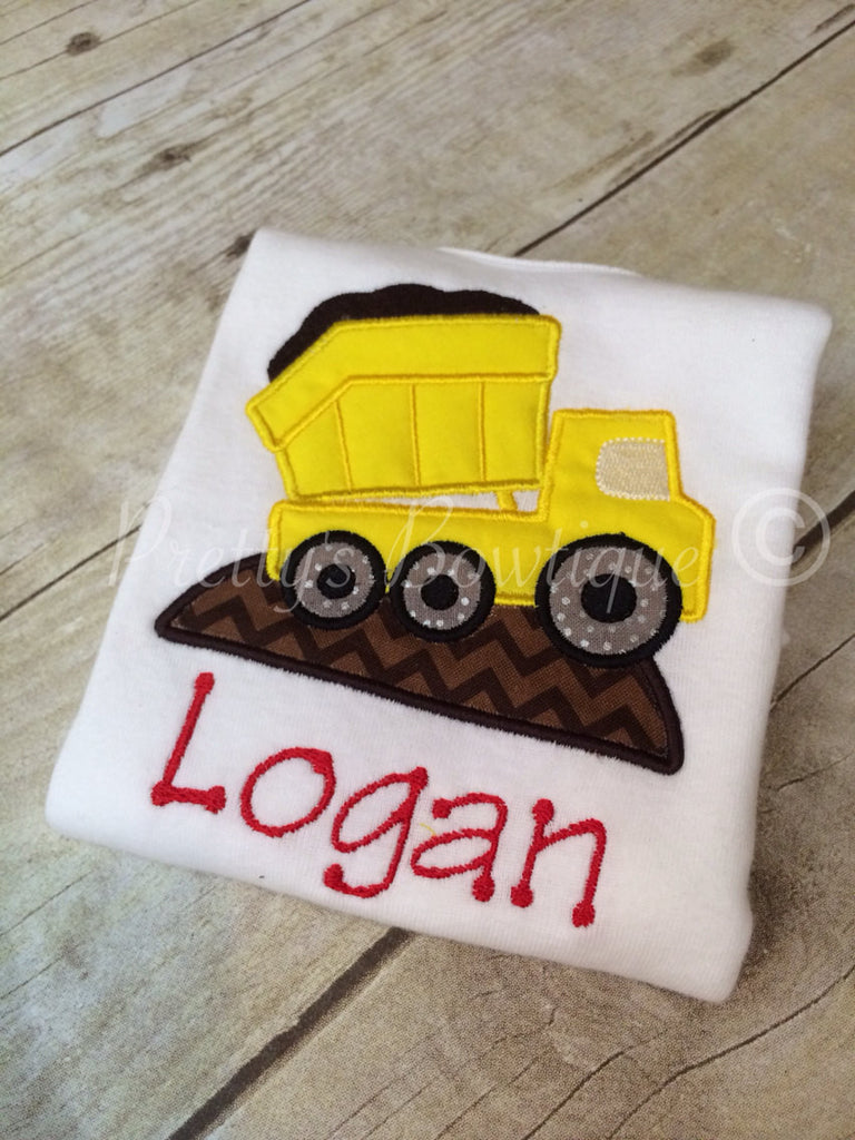 Dump truck boys shirt. Construction party - Pretty's Bowtique