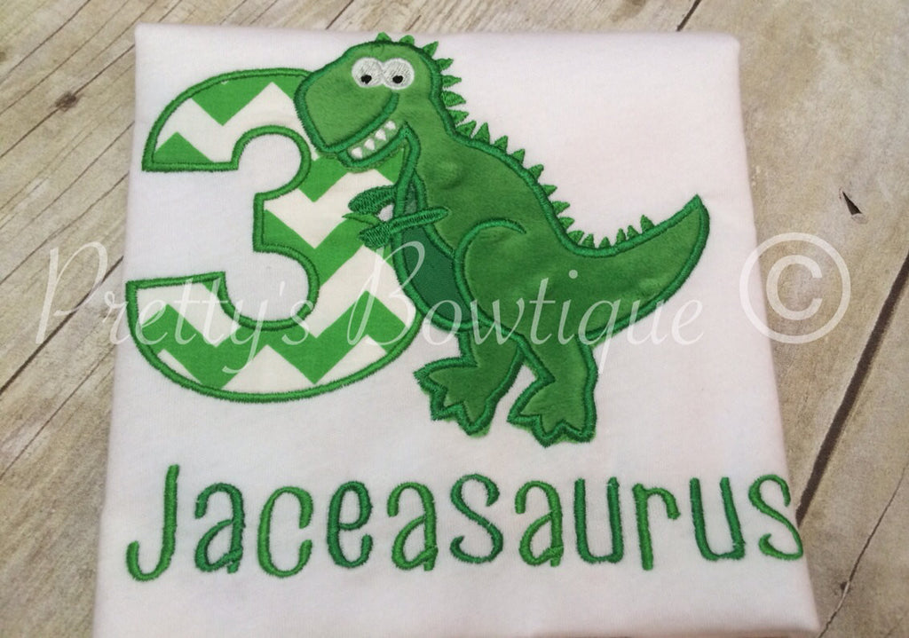 Dinosaur Birthday Shirt, T-Rex Birthday Shirt, Boys Birthday Shirt, Kids Birthday Shirt, Dinosaur Birthday, Custom Personalized shirt - Pretty's Bowtique