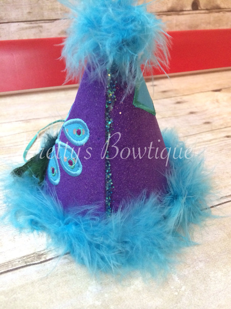 Peacok Party Hat - Pretty's Bowtique