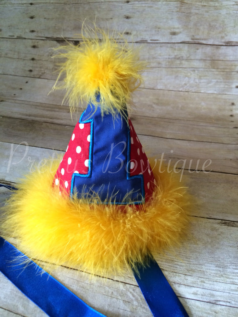 Circus Birthday Party Hat - Pretty's Bowtique