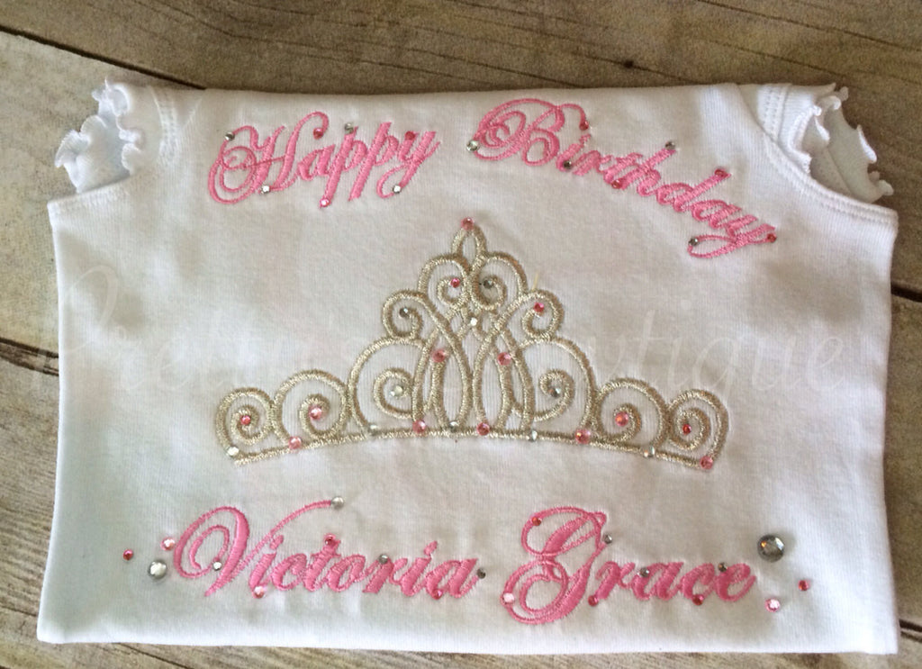 Frozen/Princess Birthday T-Shirt or Bodysuit--Baby Girl First Birthday Shirt--Frozen Birthday Shirt-- Princess Birthday--Any age - Pretty's Bowtique