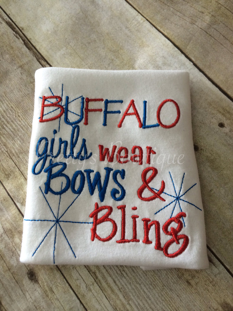 Buffalo Shirt Insprired Girls wear Bows & Bling - Pretty's Bowtique