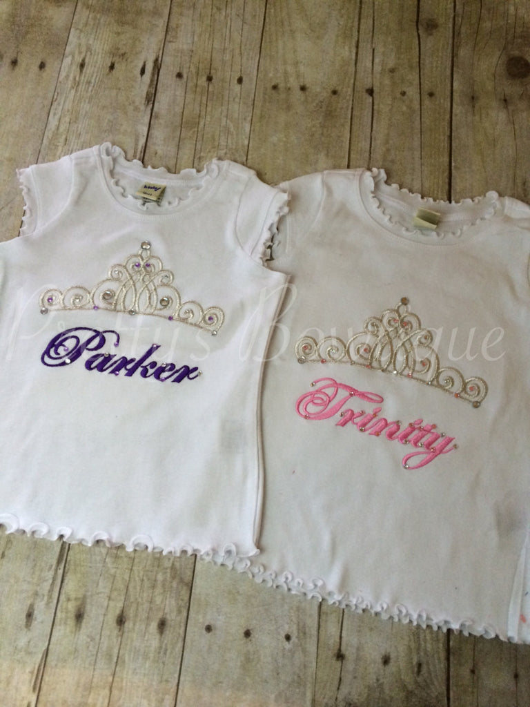 Princess Birthday T-Shirt or Bodysuit--Baby Girl First Birthday Shirt--Frozen Birthday Shirt-- Princess Birthday--Any age - Pretty's Bowtique