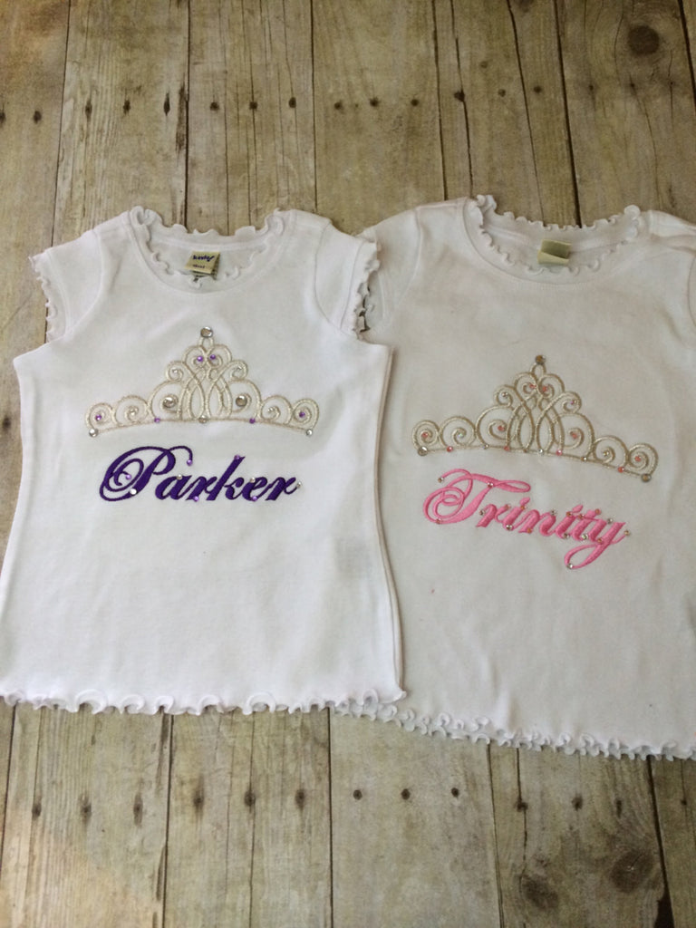 Princess Birthday T-Shirt or Bodysuit--Baby Girl First Birthday Shirt--Frozen Birthday Shirt-- Princess Birthday--Any age - Pretty's Bowtique