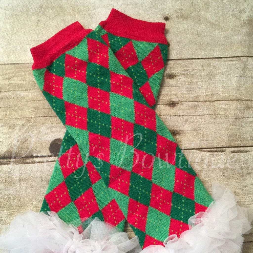 Christmas girls Leg Warmers-Baby leg warmers/Photo Prop - Pretty's Bowtique