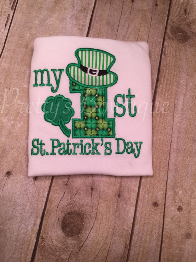 My First St. Patricks Day shirt - Pretty's Bowtique