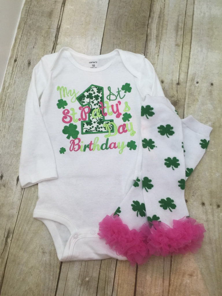 My 1st St. Patty's Day Birthday shirt St. Patricks Shirt only - Pretty's Bowtique