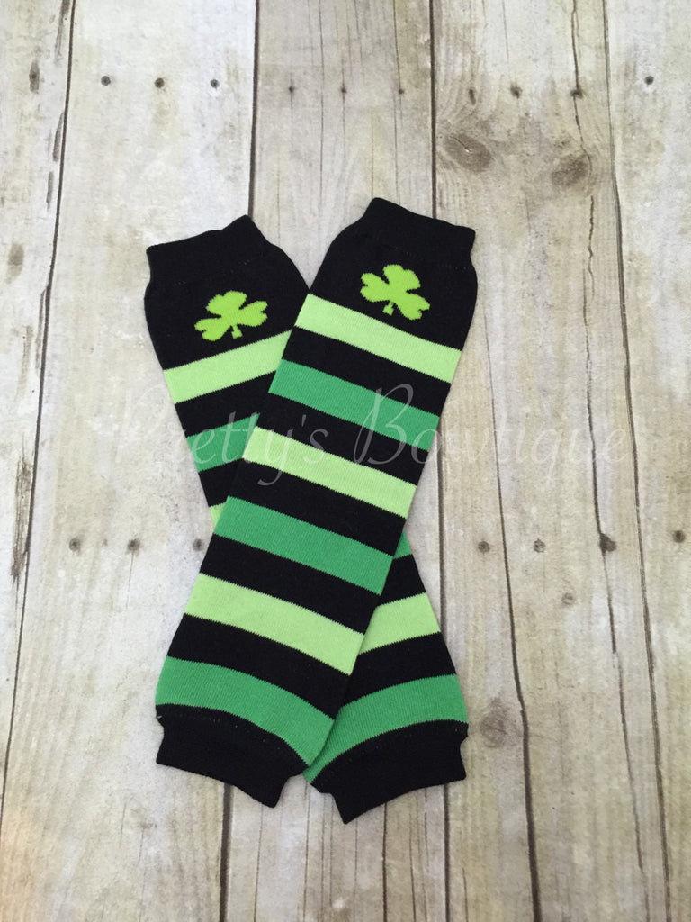 Shamrock St. Patrick's Day Leg Warmers-Baby leg warmers/Photo Prop  St. Patricks Day - Pretty's Bowtique
