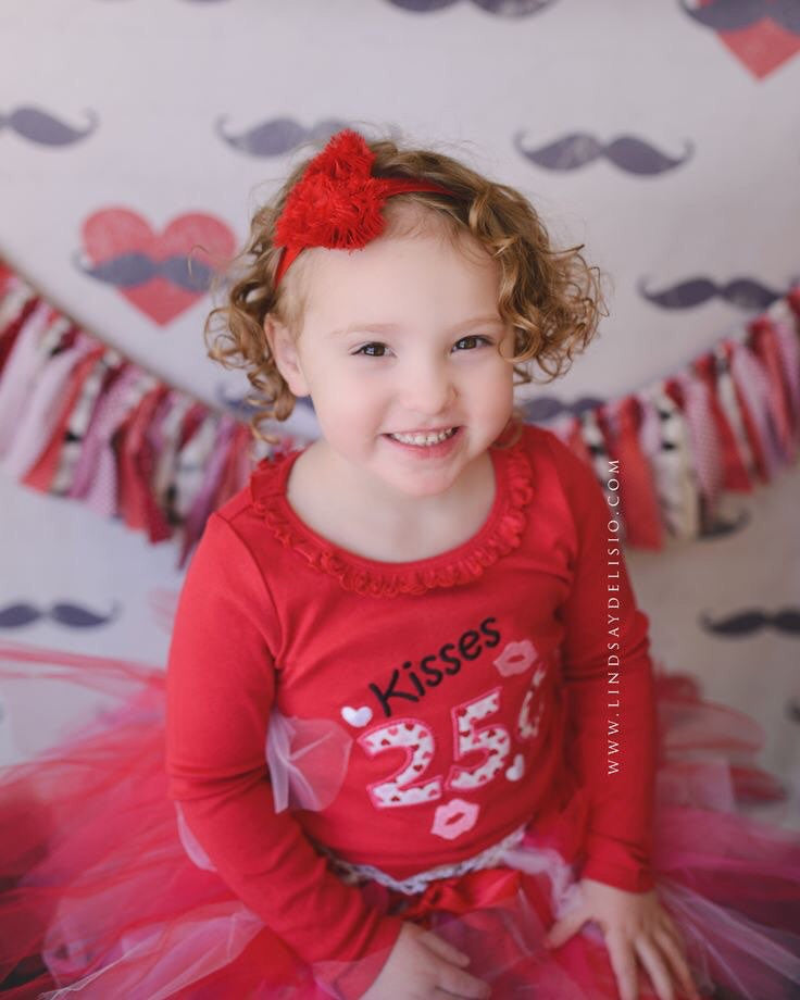Girls Valentine outfit - shirt or bodysuit, legwarmers, and headband Kisses 25 cents Valentine's Day shirt Valentines Day girls shirt - Pretty's Bowtique