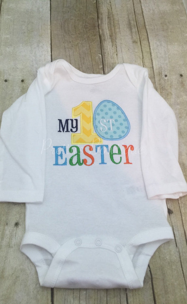 My 1st Easter shirt outfit First Easter shirt boys or girls can personalize - Pretty's Bowtique