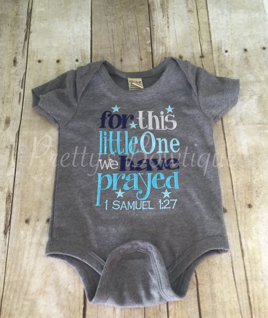FOR this little ONE I/ WE have Prayed can be customized and made for girls as well - Pretty's Bowtique