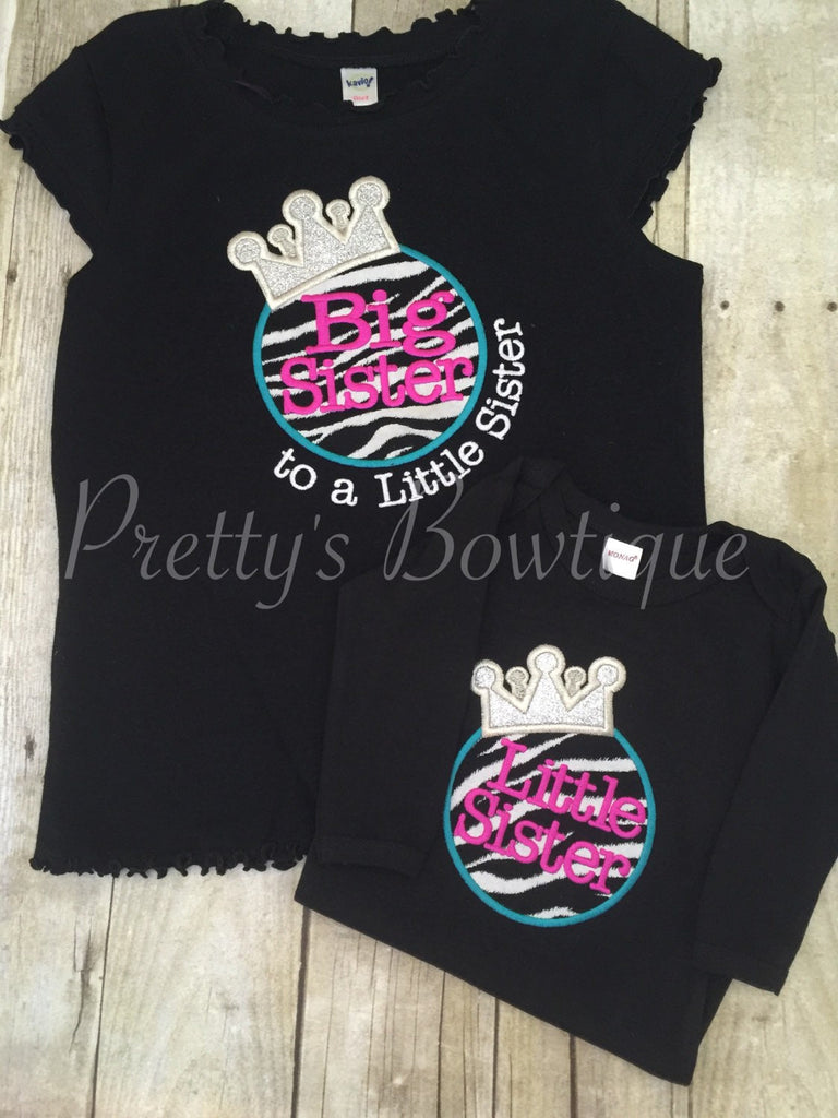 Princess little sister shirt, gown or body suit - Pretty's Bowtique