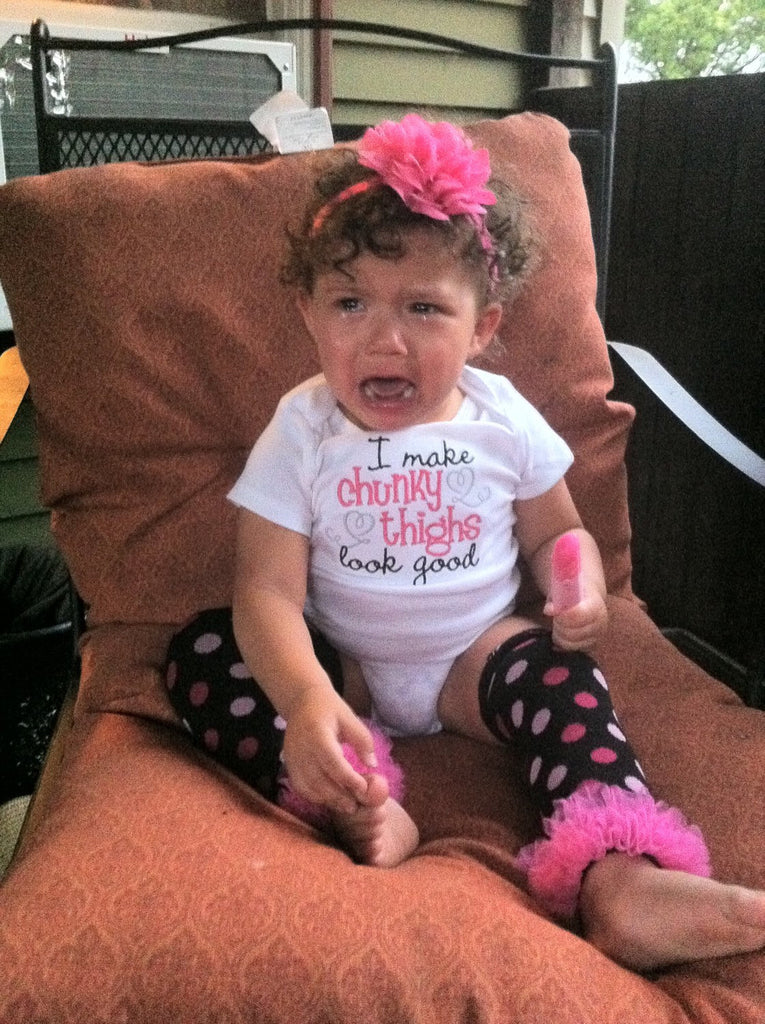 I make chunky thighs look good Bodysuit or shirt, legwarmers, and  headband Set can be customized - Pretty's Bowtique