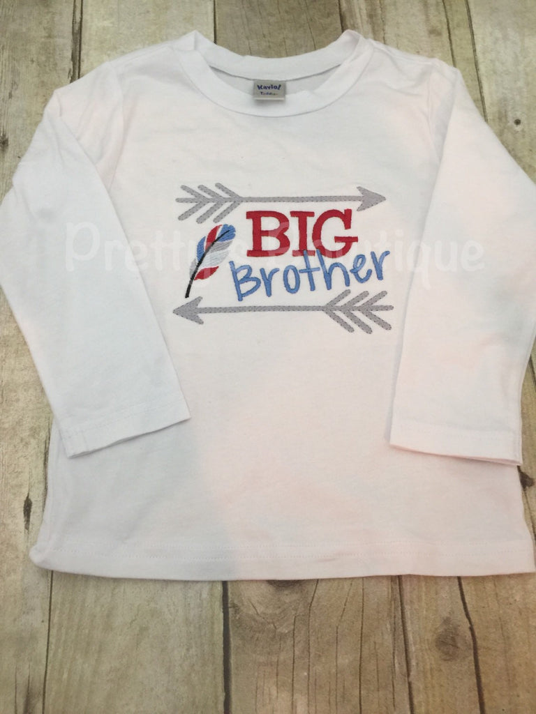 Boys Big Brother shirt- Big brother announcement shirt or bodysuit -Can customize and personalize - Pretty's Bowtique