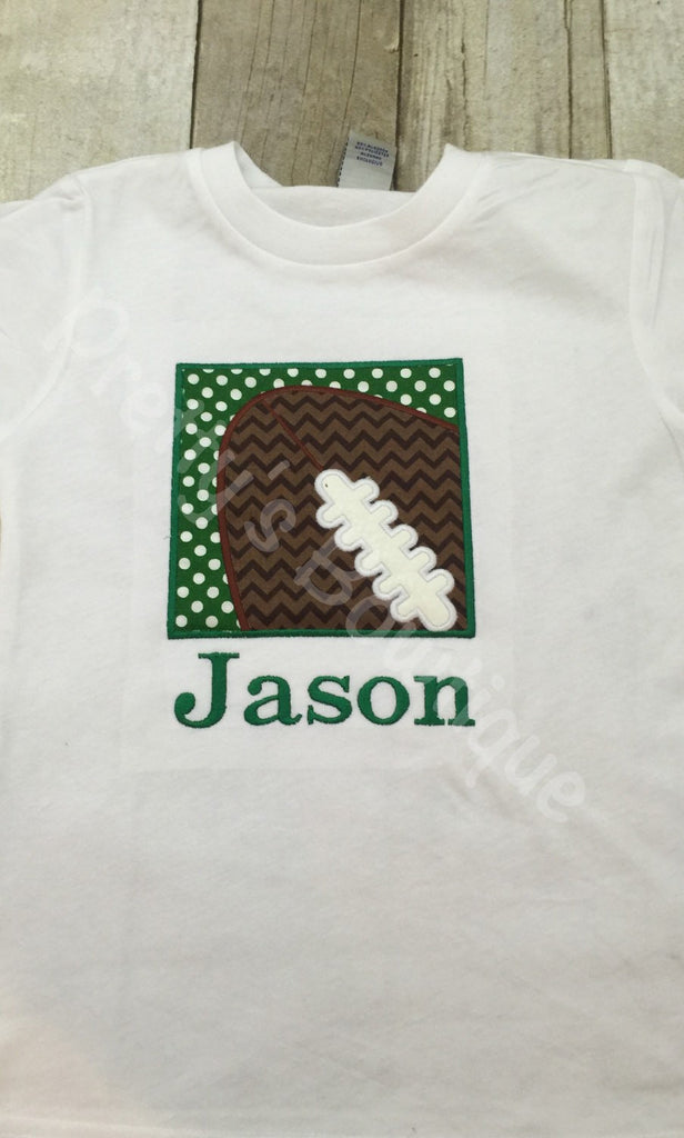 Football shirt for babies, toddler, and children.  You pick team colors - Pretty's Bowtique