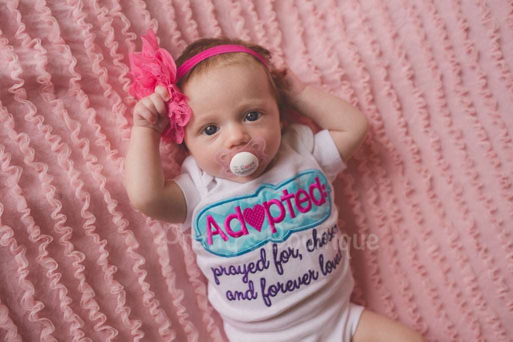 Adoption Shirt or bodysuit can customize for boy/girl/unisex - Pretty's Bowtique