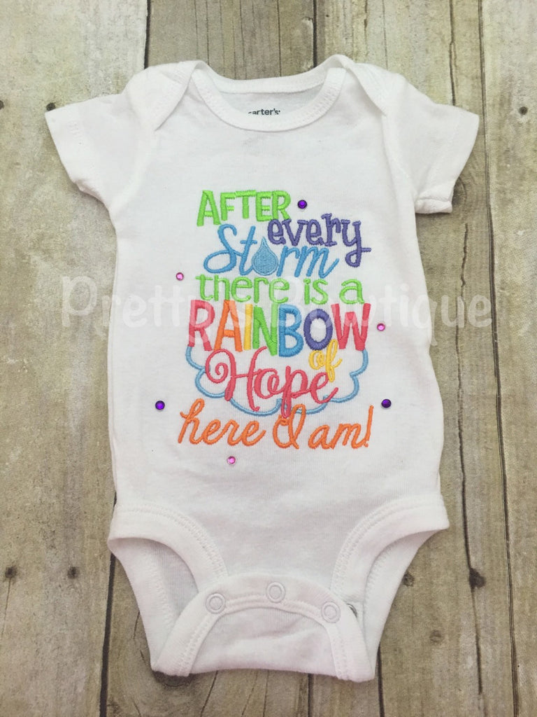 After every storm there is a rainbow of hope... Here i am! Bodysuit or shirt - Pretty's Bowtique