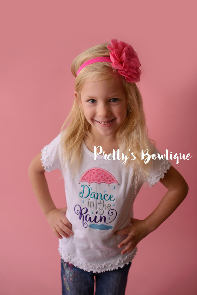 Dance in the rain--girls t shirt or bodysuit-- Girls T Shirt Dance in the Rain - Pretty's Bowtique