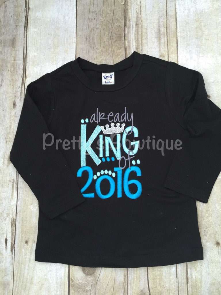 Boys New Year's Already King of 2017 bodysuit or shirt --Boys t shirt -- Boys Bodysuit - Pretty's Bowtique