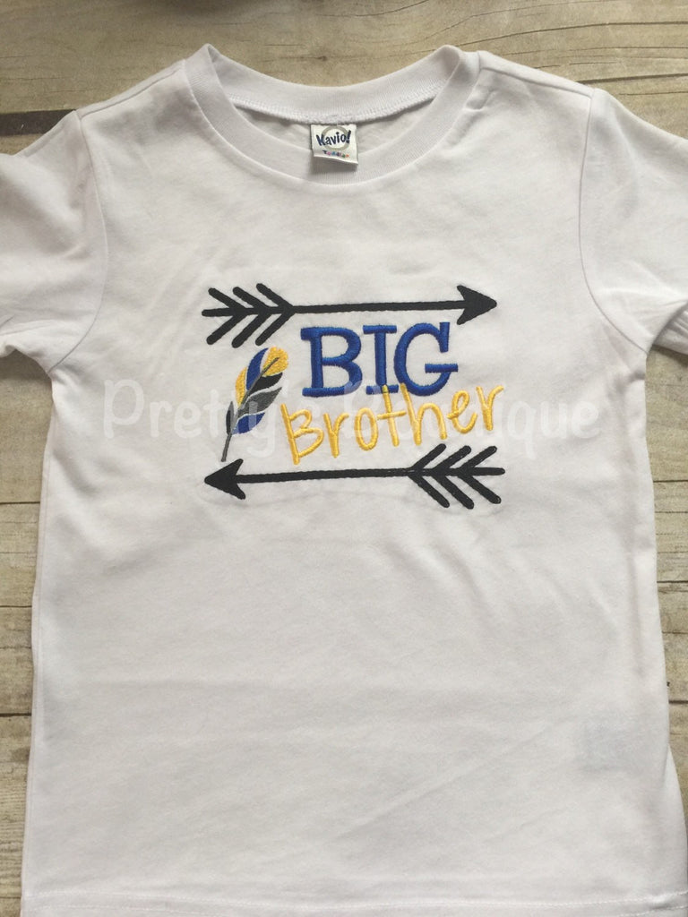 Boys Big Brother t shirt- Big brother announcement shirt or bodysuit -Can customize and personalize - Pretty's Bowtique