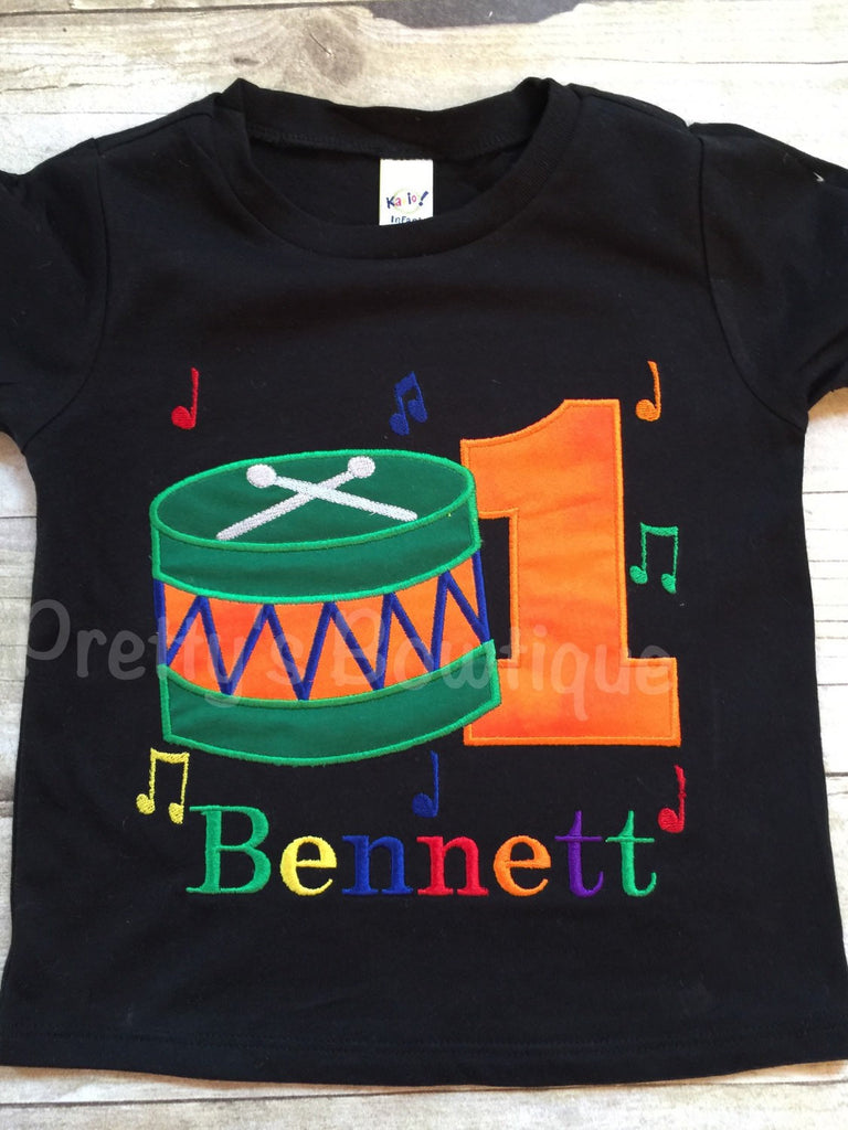 Music Birthday Shirt any age or colors - Pretty's Bowtique